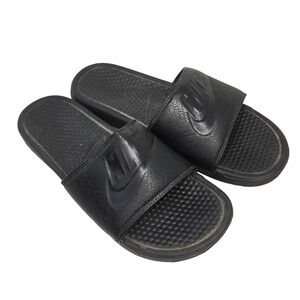 Nike Benassi JDI Sandals Mens Size 12 Black Slip On Comfort Slides Flip Flops